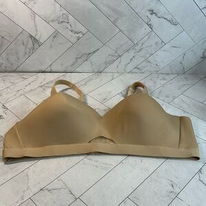 NWT Cacique Lane Bryant Womens Bra Light Nude Lined NO WIRE 46C